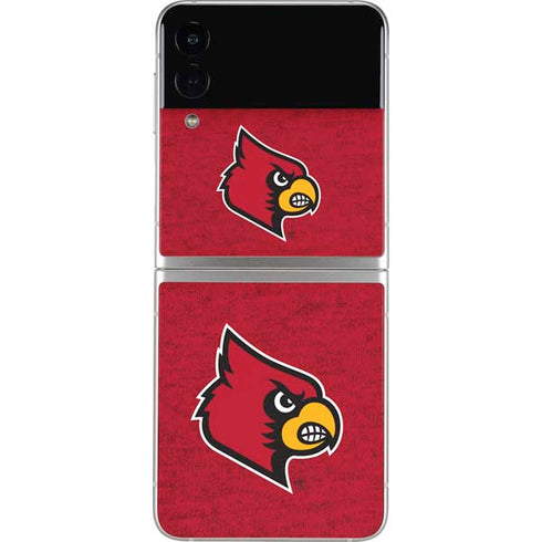 University of Louisville Red Background Galaxy Z Flip3 5G Skin